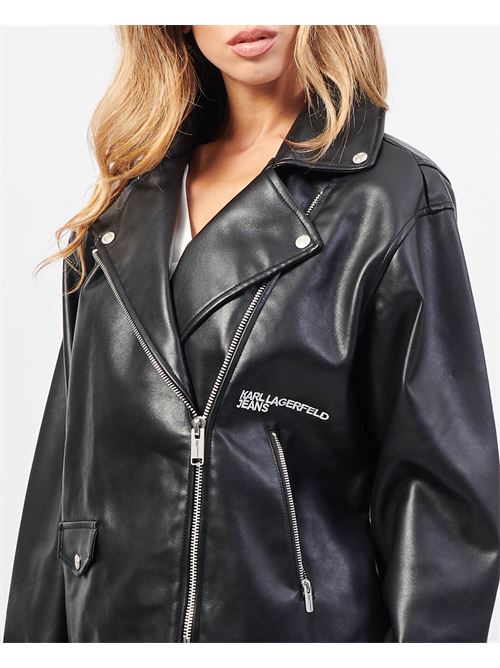 Karl Lagerfeld leather jacket with side zip KARL LAGERFELD | 245J1405J101